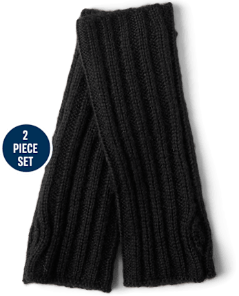 Ensemble 2 pièces à rayures et sequins pour fille, idéal pour temps froid