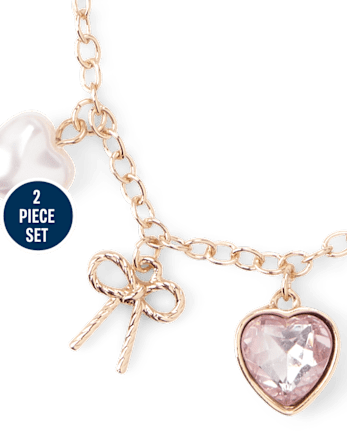 Girls Charm 2-Piece Jewelry Set