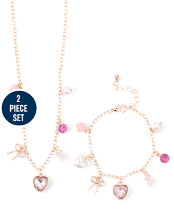 Girls Charm 2-Piece Jewelry Set