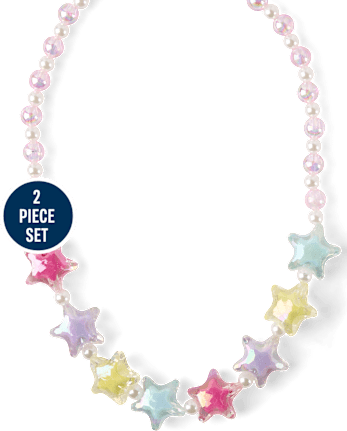 Girls Beaded Star 2-Piece Jewelry Set