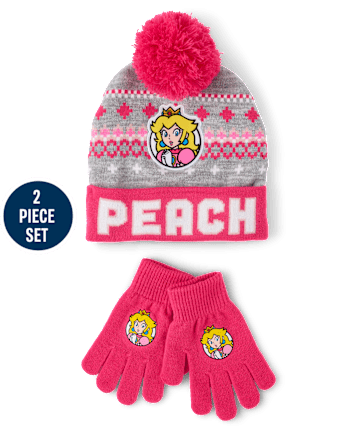 Girls Super Marioâ¢ Peach 2-Piece Cold Weather Set