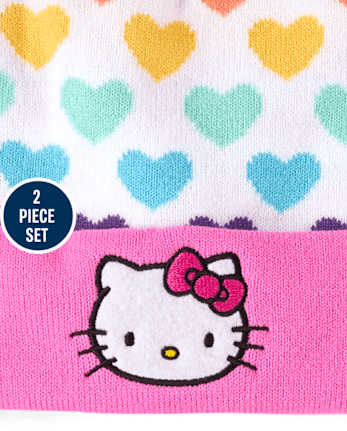 Ensemble 2 pièces Hello Kitty® Cœur Arc-en-ciel pour filles, idéal par temps froid