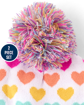 Ensemble 2 pièces Hello Kitty® Cœur Arc-en-ciel pour filles, idéal par temps froid