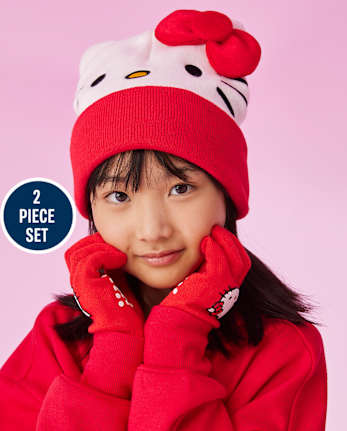 Girls Hello KittyÂ® 2-Piece Cold Weather Set