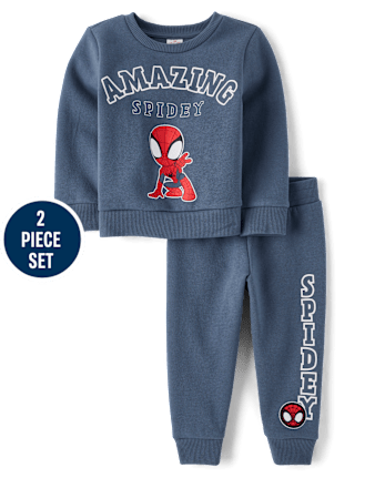 Baby And Toddler Boys Spideyâ¢ 2-Piece Outfit Set