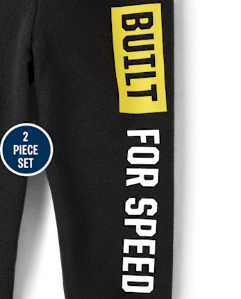 Baby And Toddler Boys Cars Lightning McQueen 2-Piece Outfit Set