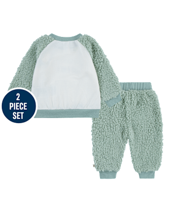 Baby Boys Huggies™ Embroidered Colorblock 2-Piece Outfit Set