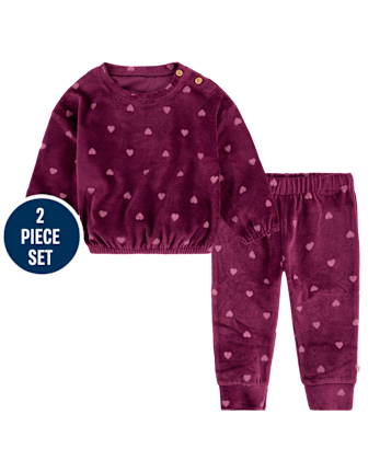 Baby Girls Huggies™ Heart 2-Piece Outfit Set