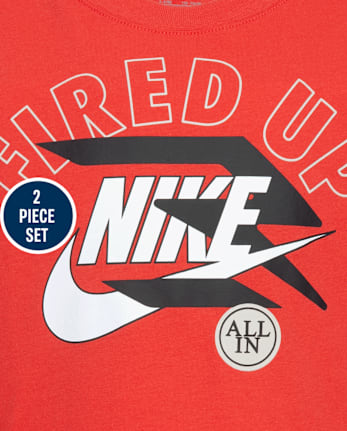Boys Nike 3BRAND by Russell Wilson™ Fired Up 2-Piece Outfit Set