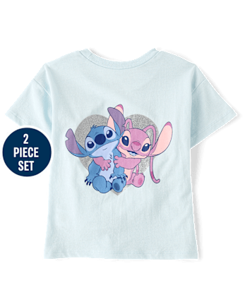 Girls Stitch™ And Angel 2-Piece Outfit Set