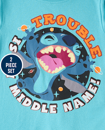 Boys Stitch™ Trouble 2-Piece Outfit Set