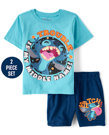 Boys Stitch™ Trouble 2-Piece Outfit Set