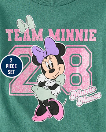 Girls Minnie Mouse 2-Piece Outfit Set