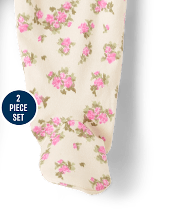 Baby Girls Floral 2-Piece Outfit Set