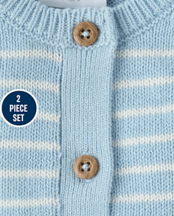 Baby Boys Striped 2-Piece Outfit Set