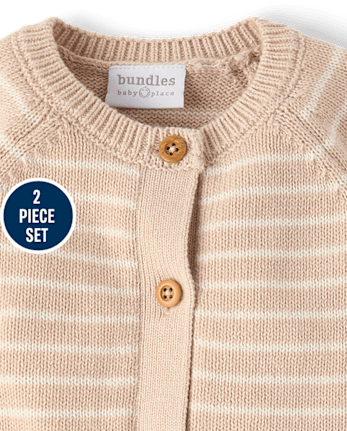 Baby Striped 2-Piece Outfit Set