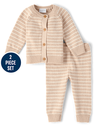 Baby Striped 2-Piece Outfit Set