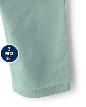 Baby Boys Plaid 2-Piece Outfit Set