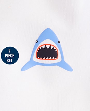 Boys Shark Rashguard Swimsuit