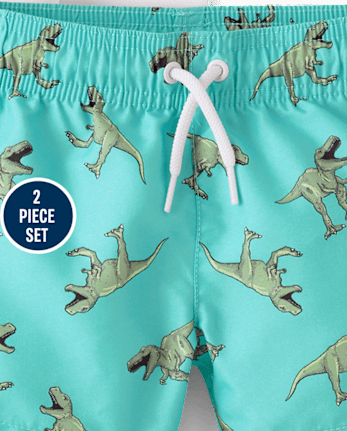 Baby And Toddler Boys Print Rashguard Swim Set