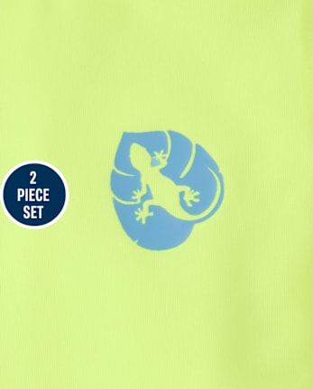 Baby And Toddler Boys Print Rashguard Swim Set