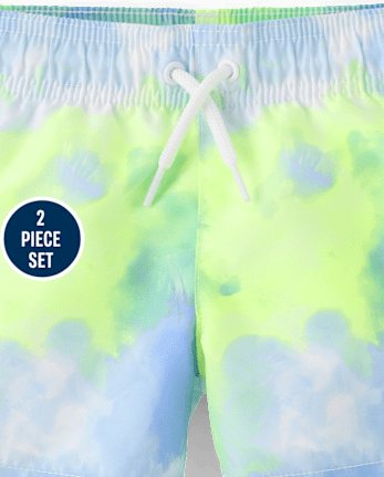 Baby And Toddler Boys Print Rashguard Swim Set