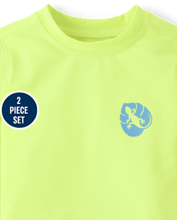 Baby And Toddler Boys Print Rashguard Swim Set