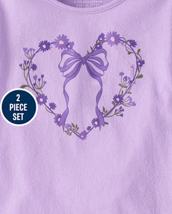 Toddler Girls Floral 2-Piece Outfit Set