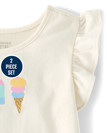 Toddler Girls Print 2-Piece Outfit Set