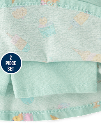 Toddler Girls Print 2-Piece Outfit Set