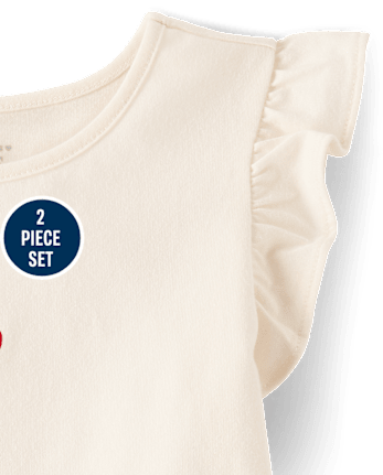 Toddler Girls Print 2-Piece Outfit Set