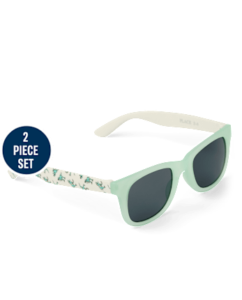 Toddler Boys Dino 2-Piece Sunglasses Set