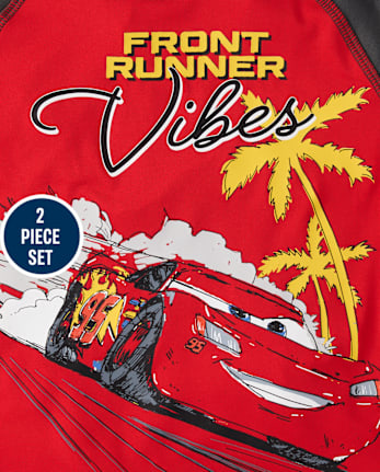 Toddler Boys Lightning McQueen™ Rashguard Swimsuit