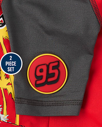 Toddler Boys Lightning McQueen™ Rashguard Swimsuit