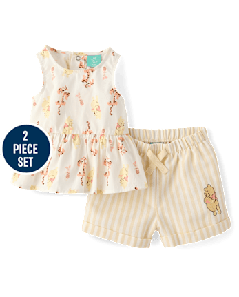 Baby Girls Winnie The Pooh™ 2-Piece Outfit Set