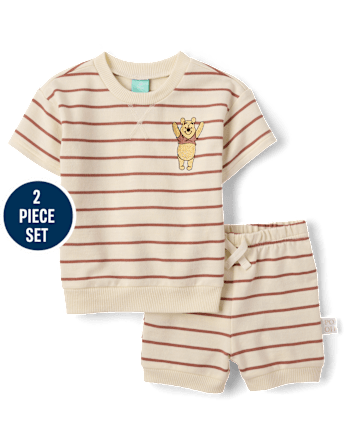 Baby Winnie The Pooh™ Striped 2-Piece Playwear Set