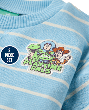 Baby Boys Toy Story Striped 2-Piece Outfit Set