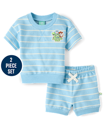 Baby Boys Toy Story Striped 2-Piece Outfit Set