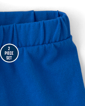 Ensemble 2 pièces brodé à œillets pour petites filles