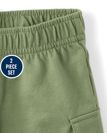 Baby And Toddler Boys Lizard 2-Piece Outfit Set