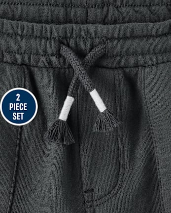 Baby And Toddler Boys Racecar 2-Piece Outfit Set