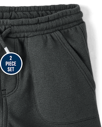 Baby And Toddler Boys Racecar 2-Piece Outfit Set