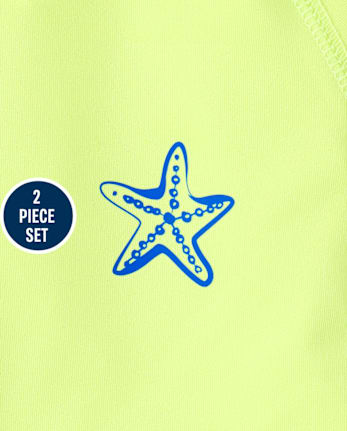 Baby And Toddler Boys Graphic Rashguard Swimsuit