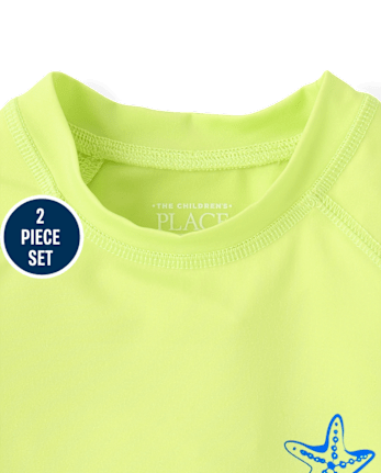 Baby And Toddler Boys Graphic Rashguard Swimsuit