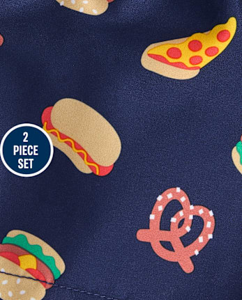 Baby And Toddler Boys Graphic Rashguard Swimsuit