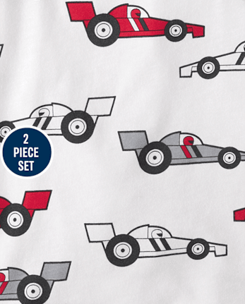 Baby And Toddler Boys Racecar 2-Piece Outfit Set