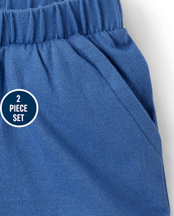 Baby Boys Shark 2-Piece Playwear Set