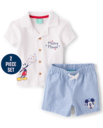 Baby Boys Mickey Mouse™ 2-Piece Outfit Set
