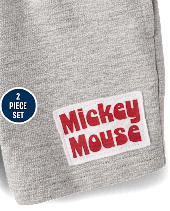 Baby Boys Mickey Mouseâ¢ 2-Piece Playwear Set