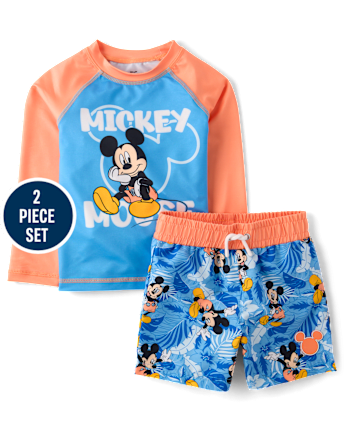 Toddler Boys Mickey Mouseâ¢ Rashguard Swimsuit